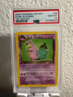 Dark Slowbro 29/82 - Team Rocket - PSA 10 Gem Mint - Pokemon Card 1st edition - Image 1