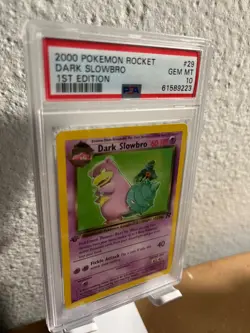 Dark Slowbro 29/82 - Team Rocket - PSA 10 Gem Mint - Pokemon Card 1st edition - Image 2