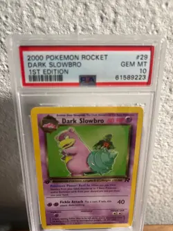 Dark Slowbro 29/82 - Team Rocket - PSA 10 Gem Mint - Pokemon Card 1st edition - Image 4
