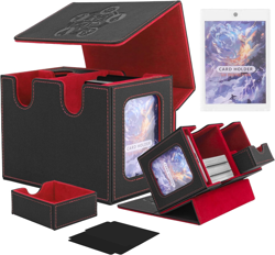 MTG Deck Box with Commander Display Window, Fits 200+ Double-Sleeved Cards, Stro - Image 1