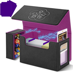 MTG Card Storage Deck Box with Display Window, Commander Deck Box TCG Fit MTG Ma - Image 1