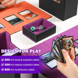 MTG Card Storage Deck Box with Display Window, Commander Deck Box TCG Fit MTG Ma - Image 3