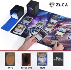 Card Deck Box for MTG Cards with 2 Dividers, Card Storage Box Fits 100+ Single S - Image 5