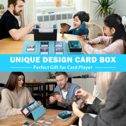 MTG Card Storage Deck Box with Display Window, Commander Deck Box TCG Fit MTG Ma - Image 4