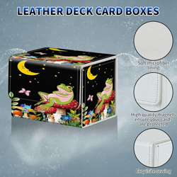 Card Deck Box, MTG Commander Deck Box for Trading Cards, 100+ Sleeved Cards with - Image 5