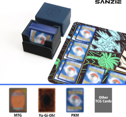 Card Deck Box for MTG Commander Deck Box Fits 190+ Single Sleeved Trading Cards - Image 5