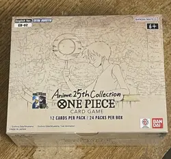 One Piece Card Game Anime 25th Collection Extra Booster Box EB-02 Factory Sealed - Image 1