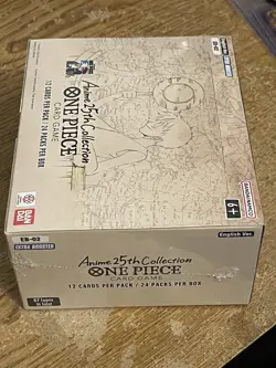One Piece Card Game Anime 25th Collection Extra Booster Box EB-02 Factory Sealed - Image 2