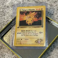 Lt. Surge's Pikachu 84/132 1st Edition | Gym Challenge Icon Pokemon | Boss Cards - Image 2