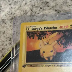 Lt. Surge's Pikachu 84/132 1st Edition | Gym Challenge Icon Pokemon | Boss Cards - Image 5