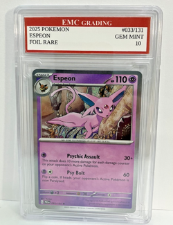 ESPEON 2025 FOIL #33/131 Pokemon Card GRADED 10 TCG CCG - Image 1