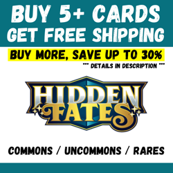 Hidden Fates - BUY 5+ CARDS = FREE SHIPPING - Save up to 30% - Image 1