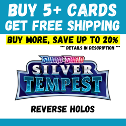 Silver Tempest - BUY 5+ CARDS = FREE SHIPPING - Reverse Holo - Save up to 20% - Image 1