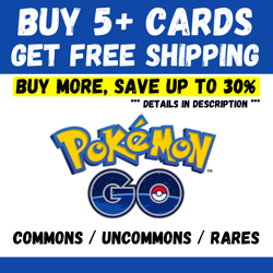 Pokemon Go - BUY 5+ CARDS = FREE SHIPPING - Save up to 30% - Image 1