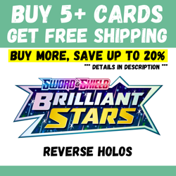 Brilliant Stars - BUY 5+ CARDS = FREE SHIPPING - Reverse Holo - Save up to 20% - Image 1