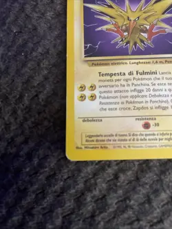 ITALIAN Zapdos Pokemon Fossil #30/62 - 1999 - Pokemon Card - Image 5