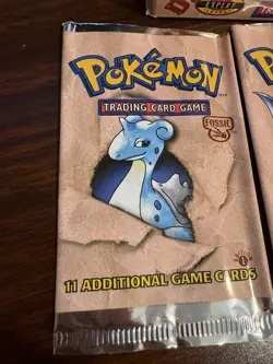 Pokemon Cards Fossil Unlimited- Empty Booster Box w/ 93 Empty Packs - Image 5