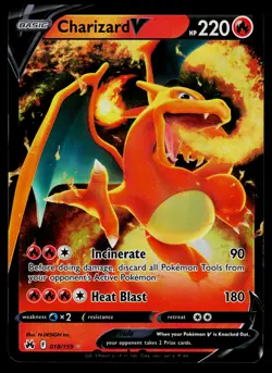Charizard V 018/159 Ultra Rare - Crown Zenith Pokemon Card [Near Mint] - Image 1