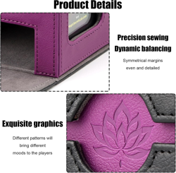 Card Deck Box for Trading Cards with Dice Tray, Holds 100+ Double-Sleeved Cards - Image 4