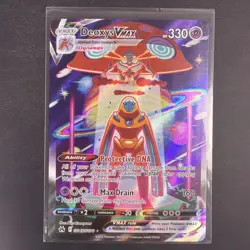 Pokemon Deoxys VMAX Ultra Rare TCG Card Crown Zenith: Galarian Gallery GG45/GG70 - Image 1