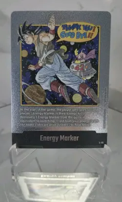 Goku Energy Marker | E-90 Silver Manga Booster 02 Dragon Ball Card English Goku - Image 1
