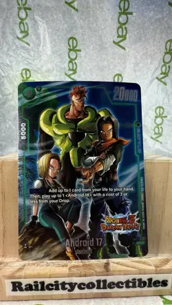 Android 17 FB01-077 Alt Art New Adventure Dragon Ball Dokkan Battle Card - Image 1