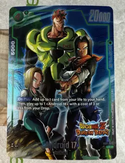 Android 17 FB01-077 Alt Art New Adventure Dragon Ball Dokkan Battle Card - Image 2