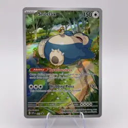 Pokemon TCG Snorlax 151 Scarlet Violet Promo Card Near Mint Condition - Image 1