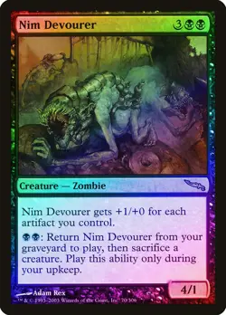 Nim Devourer FOIL Mirrodin NM Black Rare MAGIC THE GATHERING MTG CARD ABUGames - Image 1