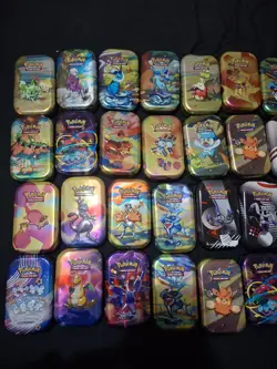 Pokemon Cards Bundle x50 Cards Bulk Includes 1 Tin/1 Guaranteed Rare EX/Promo/V - Image 1
