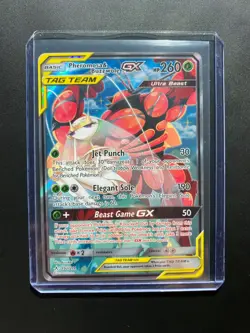 Pheromosa & Buzzwole GX 192/214 Alternate FullArt Pokemon Card SM Unbroken Bonds - Image 1