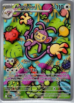Ambipom 107/094 ME02: Phantasmal Flames - Pokemon Card - NM - Image 1