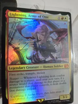 Lightning, Army of One MTG Final Fantasy Foil Card - Image 3