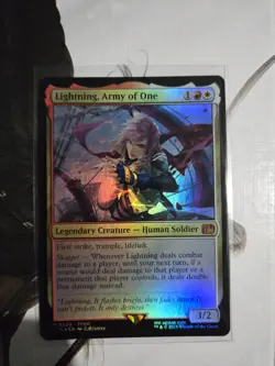 Lightning, Army of One MTG Final Fantasy Foil Card - Image 4