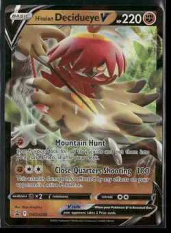 Hisuian Decidueye V Promo SWSH: Sword & Shield Promo Cards SWSH238 NM - Image 1
