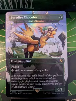 Paradise Chocobo - Birds of Paradise (Borderless) MTG Commander: Final Fantasy - Image 1