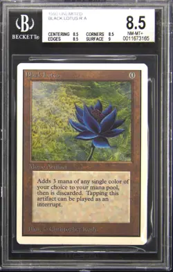 1993 MAGIC: THE GATHERING UNLIMITED BLACK LOTUS BGS 8.5 - Image 1
