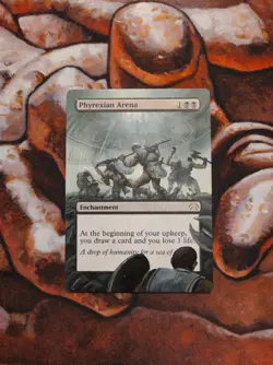 Magic the Gathering Phyrexian Arena Hand Painted Custom MTG Altered Art - Image 1