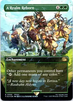 A Realm Reborn (Borderless) (Chocobo Track Foil) Final Fantasy Foil - Image 1