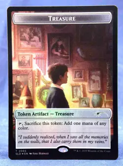 Treasure Token -MTG-✨FOIL Secret Lair NALAC Nuestra Magia SLD - NM - 2065 - Image 1