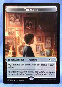 Treasure Token -MTG-✨FOIL Secret Lair NALAC Nuestra Magia SLD - NM - 2065 - Image 2