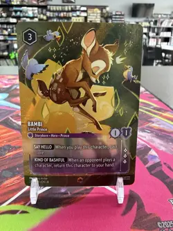 Bambi - Little Prince (Enchanted) 209/204 Reign of Jafar Holo Disney Lorcana - Image 1