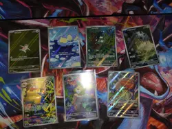 Pokemon 7 Card Illustration Rare Lot! All Pack Fresh And Near Mint! - Image 1