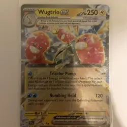 Pokemon TCG Wugtrio ex Scarlet & Violet-Temporal Forces 060/162 Holo Double Rare - Image 1