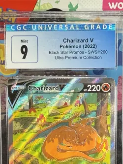 Charizard V SWSH Ultra Premium Collection Pokemon Sword Shield Black Star PSA 9 - Image 2