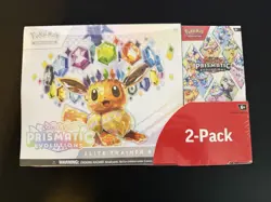 Pokemon TCG Prismatic Evolutions ETB with Booster Bundle Costco 2-Pack Sealed A - Image 1