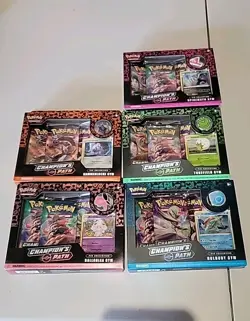 Pokemon Champions Path Pin Collection 5 In Total - Image 1