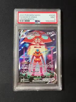 2023 Pokemon Crown Zenith Deoxys Vmax Galarian Gallery GG45 PSA 9 - Image 1