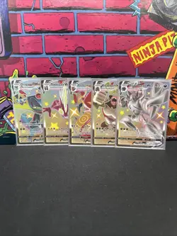 Pokemon TCG Shiny VMAX Lot of 5 Near Mint VMAX Shining Fates Lot - Image 1