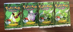 Vintage Pokemon Jungle Packs-Artwork - OPENED EMPTY Vtg - Image 1
